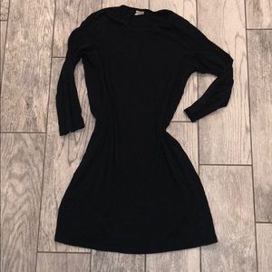Black Long Calvin Klein 3/4 Sleeve Shirt